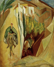 A. del Banco, Riders in Spain / painting by klassik art