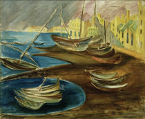 A. del Banco, Fischerboote im Hafen by klassik art