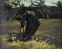 Gogh / Peasant woman digging potatoes/1885 by klassik art