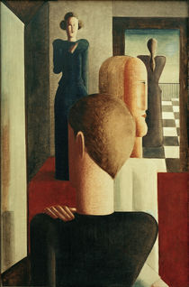 Five Figures in a Room / O. Schlemmer / Painting, 1925 by klassik art