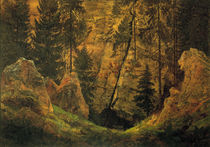 Friedrich / Rock valley /  c. 1813 by klassik art