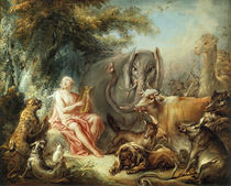 Boucher / Orpheus enchants the Animals by klassik art