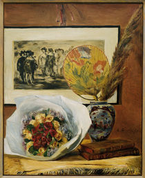 A.Renoir, Stilleben mit Bukett u. Fächer von klassik art