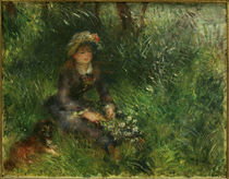 A.Renoir, Aline Charigot mit Hund von klassik art