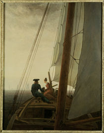 C.D.Friedrich, On the Sailing ship/1818 by klassik art