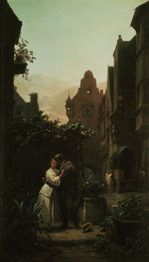 Carl Spitzweg, Der Abschied /  um 1855 von klassik art