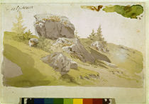 Friedrich / Meadowland, Riesengebirge/1810 by klassik art