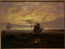 Friedrich / Evening at the Baltic Sea/1831 by klassik art