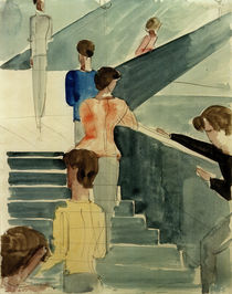 Bauhaus Stairs / O.Schlemmer / Painting, 1931/32 by klassik art