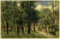 Max Liebermann, Weg im Tiergarten mit Spaziergängern / Gemälde, 1921 von klassik art