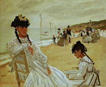 Monet / On the beach in Trouville / 1870 by klassik art