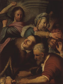Rembrandt, Jesus treibt die Wechsler von klassik art