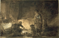Rembrandt, Die Küche von klassik art