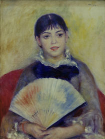 Renoir / Woman with fan /  c. 1880 by klassik art