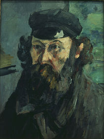 Paul Cézanne / Selbstbildnis mit Muetze von klassik art