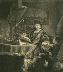 Rembrandt / The Gold Weigher / Etch./1639 by klassik art