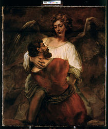 Jacob’s Battle with the Angel / Rembrandt by klassik art