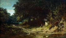 Spitzweg / Girl Praying in Woods / 1870 by klassik art