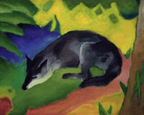 F.Marc, Fox (Bluish black fox) / 1911 by klassik art
