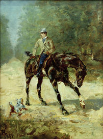 Cavalier M. du Passage / Toulouse-Lautrec / Painting 1881 by klassik art