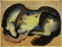 Franz Marc, Lying horse by klassik art