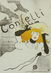 H.Toulouse-Lautrec, Confetti / Poster by klassik art