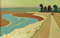 The Embankment of Honfleur / F.Vallotton / Painting 1915 by klassik art