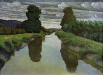 F.Vallotton, Der Fluß Risle bei Berville by klassik art