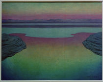 F.Vallotton, High tide in evening light by klassik art