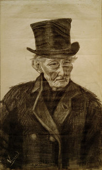 V. van Gogh, Old Man w. Top Hat / Draw. by klassik art