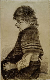 V. van Gogh, Girl with Shawl / Draw./1882/3 by klassik art