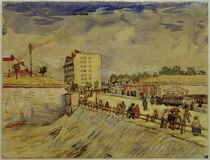 V. van Gogh, Gate in Paris Ramp / Watercol. by klassik art