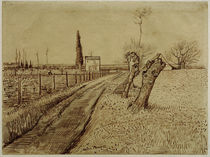 V. v. Gogh, Landscape w. Pollard Trees / Draw. by klassik art