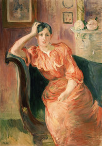 B.Morisot, Portrait of Jeanne Pontillon by klassik art