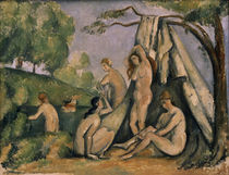 P.Cézanne, Badende vor einem Zelt von klassik art
