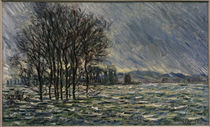 Monet / Flood / 1881 / Painting by klassik art