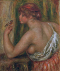 A.Renoir, Frau mit Vögelchen von klassik art