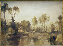 W.Turner, Haus am Fluß mit Bäumen... von klassik art