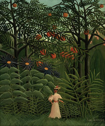 H.Rousseau, Femme se promenant.. von klassik art