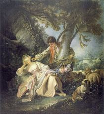 Boucher / The Sleeping Shepherdess by klassik art
