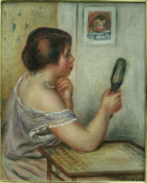 Renoir / Marie Dupuis with mirror /c. 1903 by klassik art