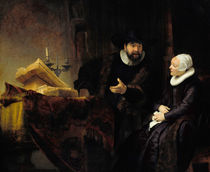 Rembrandt, “The Mennonite Preacher Anslo and his Wife” / Oil painting, 1641 by klassik art