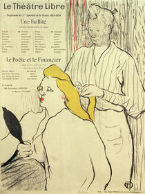 Toulouse-Lautrec, La coiffure, Pogramm von klassik art