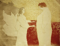 Toulouse-Lautrec, Femme au lit... von klassik art