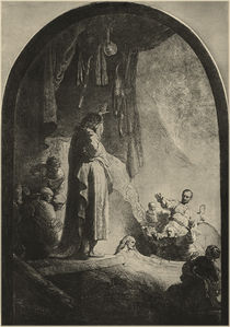 Rembrandt, Auferweckung Lazarus / Rad. von klassik art