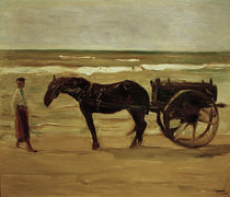 M.Liebermann, "The Lifeguard's Cart" / painting by klassik art