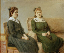 Max Liebermann, "Portrait of the Leder daughters" / painting by klassik art