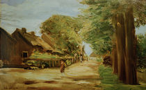 M.Liebermann, "Village street in Laren" / painting 1896 by klassik art