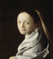 Vermeer / Head of a girl / 1670 by klassik art