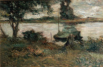 Riverbank / P. Gauguin / Painting / 1881 by klassik art